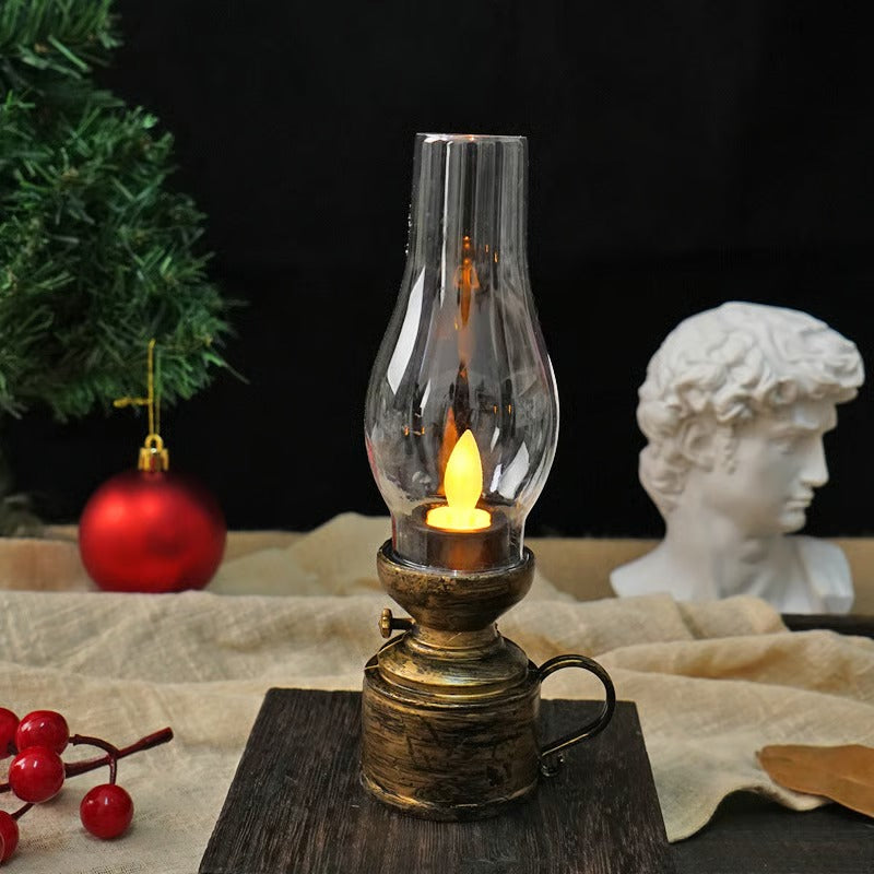 LED Vintage Kerosene Lamp Electronic Swing Candle